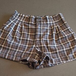 American Eagle Plaid Dress Shorts. Size 8